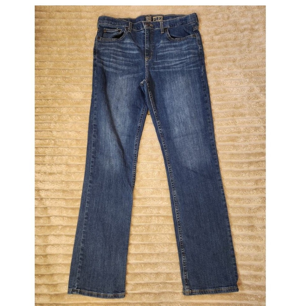 True Craft Flex Women's Blue Denim‎ Jeans Size 18 Straight Leg